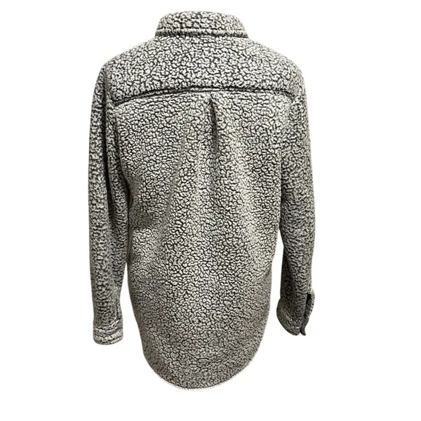 PJ Salvage Cabin Fever Soft Button Up Furry Fleece Shirt Jacket Shacket Size XS - Image 2