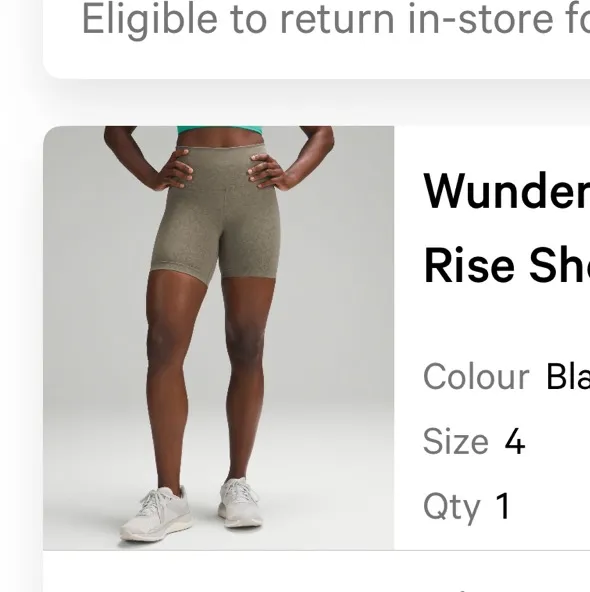 Lululemon Wunder train shorts 4” - Image 2