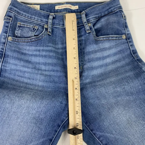 Levi's Mile High Super Skinny Jeans Womens 26 Blue‎ Medium Wash High Rise Denim - Image 13
