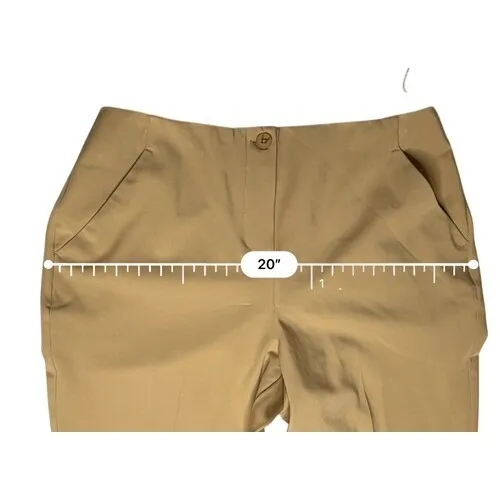 Worthington High Waisted Slim Ankle Petite Pants Tan Workwear Feminine 10P‎ NWT - Image 5