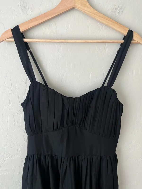 Abercrombie & Fitch Ruched Chiffon Mini Dress with pockets NEW small - Image 8