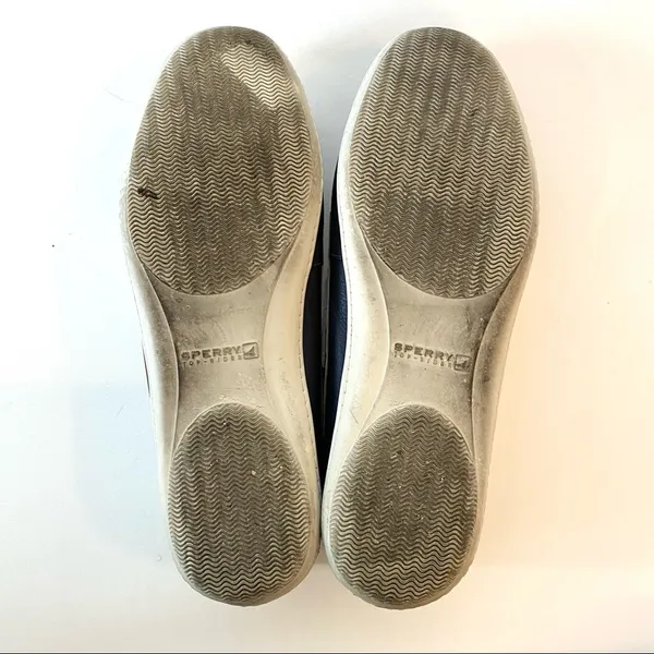 Sperry Top-Sider Montauk Navy, Silver & White Boat Shoes - Image 6