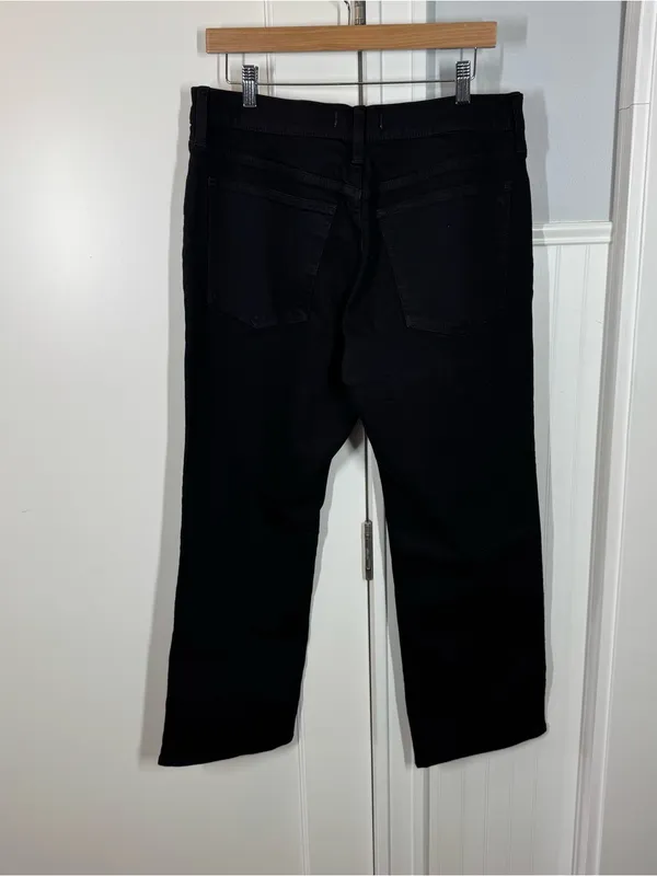 Madewell The Petite Longline Straight‎ Jean in Black Frost Size 31 P NWT - Image 3
