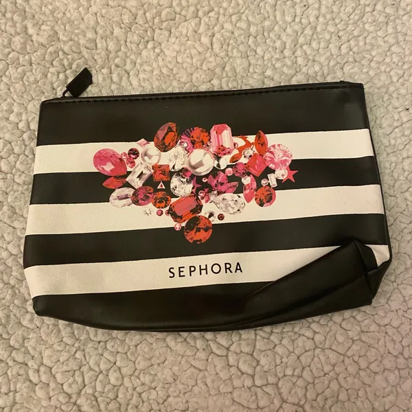 Limited Edition Holiday cosmetics bag by Sephora gemstone graphic - Image 3