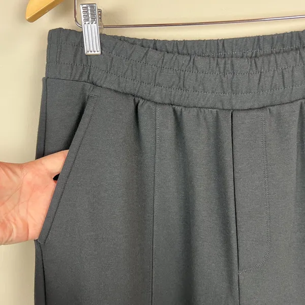 Old Navy Pants Women L Tall Black Dynamic Fleece High Rise Wide Leg Sweat Lounge - Image 5