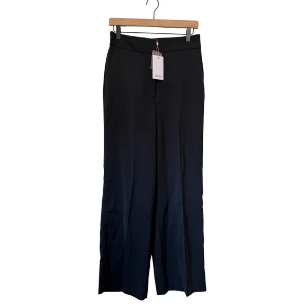 Quince Stretch Crepe Classic Trouser Pants Black Size 8 NWT - Image 2