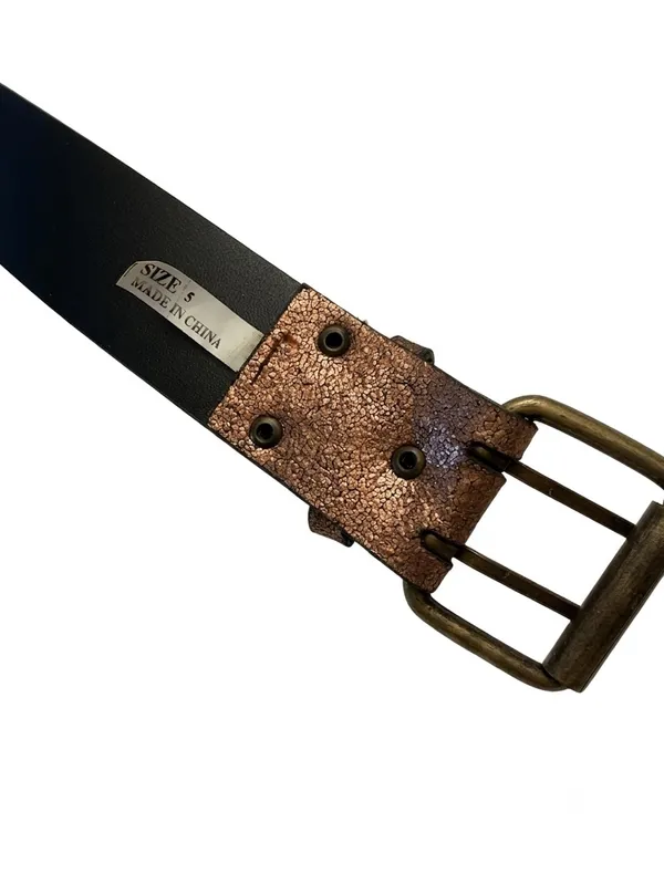 NWOT Copper Metallic Studded Leather Belt - Image 8