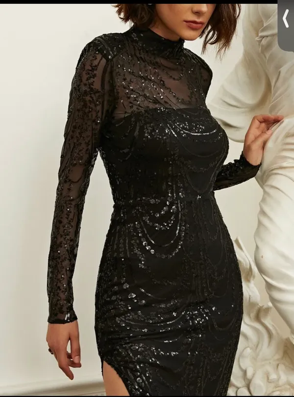 SheIn Maxi Sequin Dress - Image 4