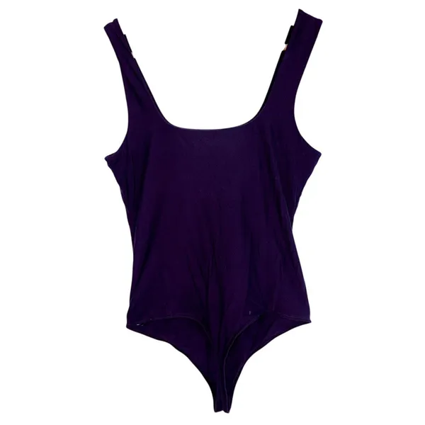 Abercrombie & Fitch Black Sleeveless V-Neck Shapewear Bodysuit Top Womens Size M - Image 2