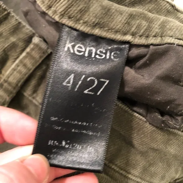 Kensie Jeans Women's Size 4/27 Knockout Skinny Pant Green Corduroy‎ Mid Rise - Image 7