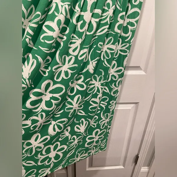 NWT Harper 241 Size S Green Wrap Top Braided Elastic Waist Sleeveless Maxi Dress - Image 5