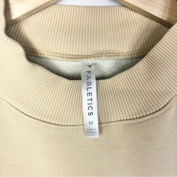 Fabletics James Shorewood Tan Mock‎ Neck Pullover Sweatshirt M - Image 6