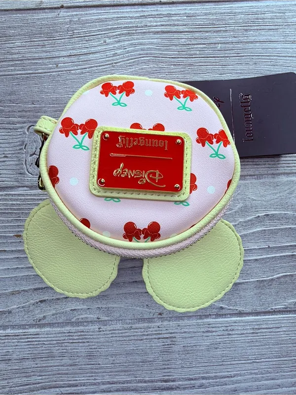 Nwt Loungefly Disney Minnie Mouse Cherry Pie Coin Purse Zip Around Pouch W Strap - Image 5