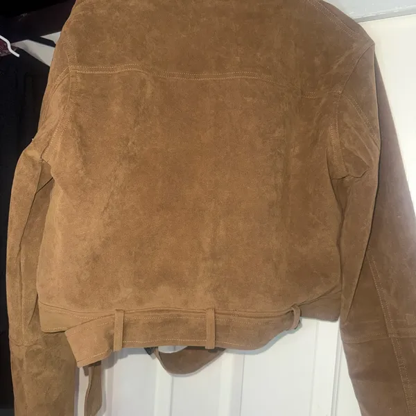 Rehab Lab - Suede Wheat Utility Jacket – Size Large NWT - Image 12