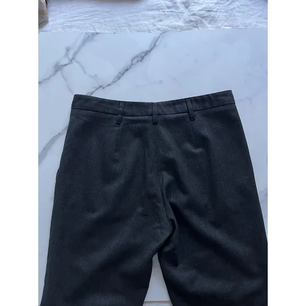 Prada Charcoal grey Wool Pants Italy Size 4 Minimalist quiet luxury trousers - Image 7
