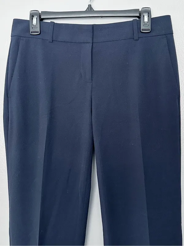 Ann Taylor Navy Straight Leg Dress Pants Women’s Size 4 Stretch Career Office - Image 3