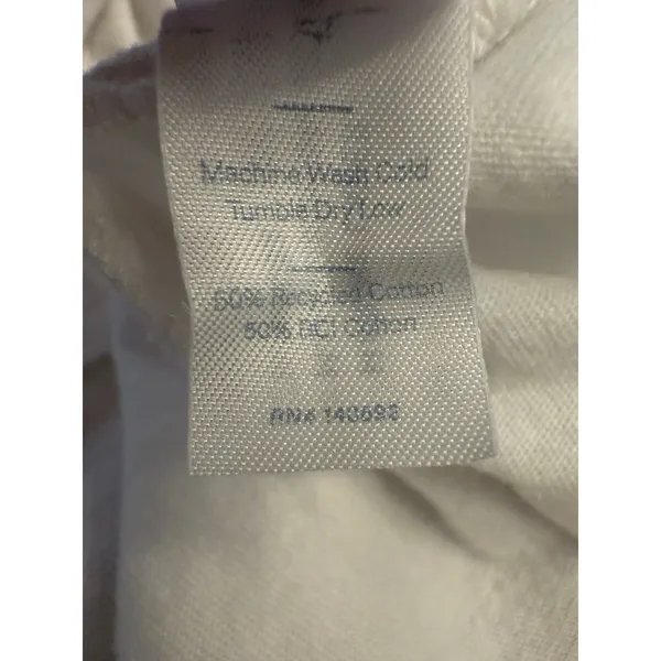 Marine Layer Short Sleeve Crew T-Shirt Women’s Sz M Solid White Cotton USA Made - Image 7