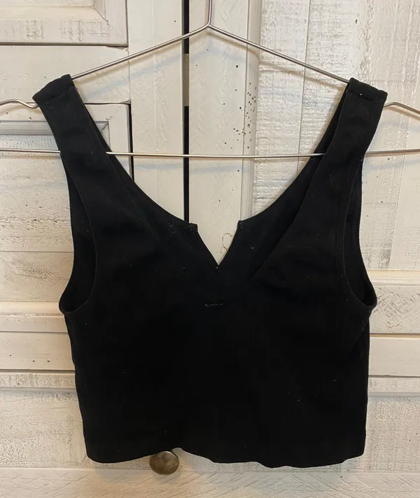 Black Crop Top Size M - Image 2