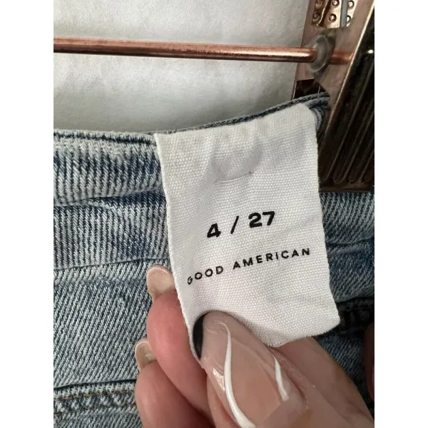 Good American Good Boy distressed Denim Blue Jeans Size 4/27 NEW!‎ - Image 8