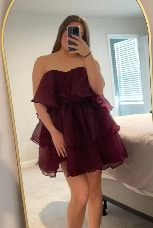 Altar'd State Sadie Dress In Plum - Image 3