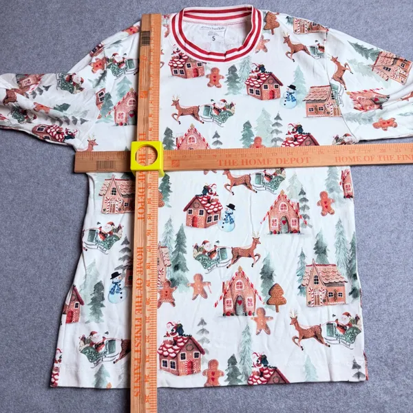 Pottery Barn Kids Holiday Gingerbread Organic Cotton Pajama Set Adult S and L - Image 8