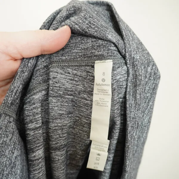 Lululemon Size 8 Wunder Under High Rise Leggings Grey Space Dye 27" Inseam - Image 6