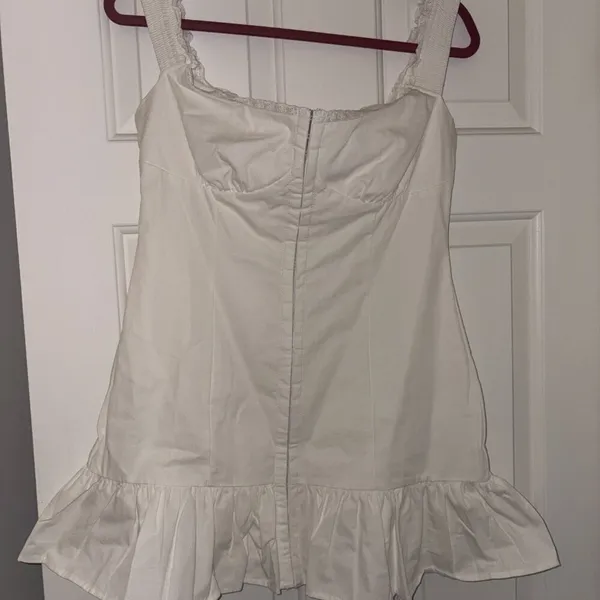 Peppermayo Mini Dress- White 8 - Image 3