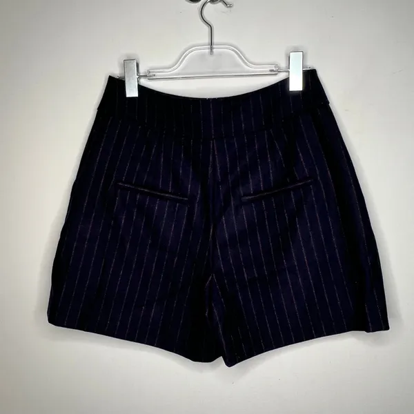 Veronica Beard Haina Navy Pinstriped Short Size 8 - Image 7