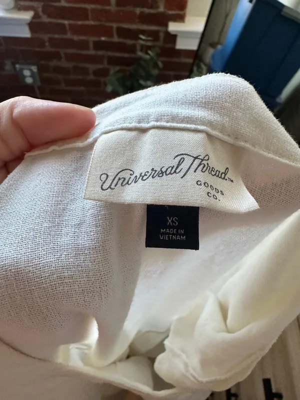 White Mini Dress Universal Thread - Image 3
