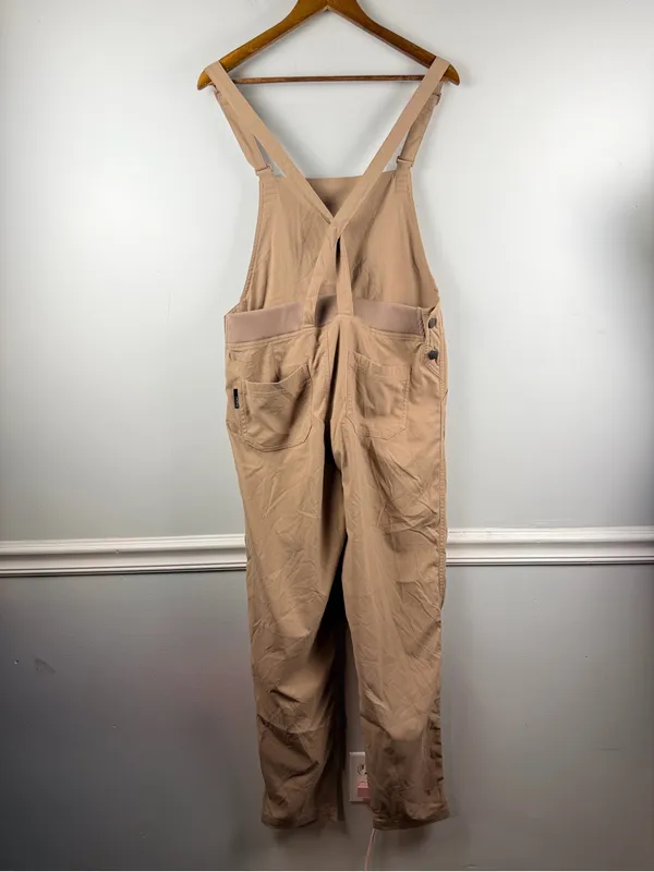 Flylow LIFE BIB overalls size medium in chai - Image 8