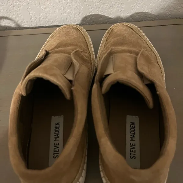 Steve Madden Dasher Leather Suede Slip On Shoes - Image 8