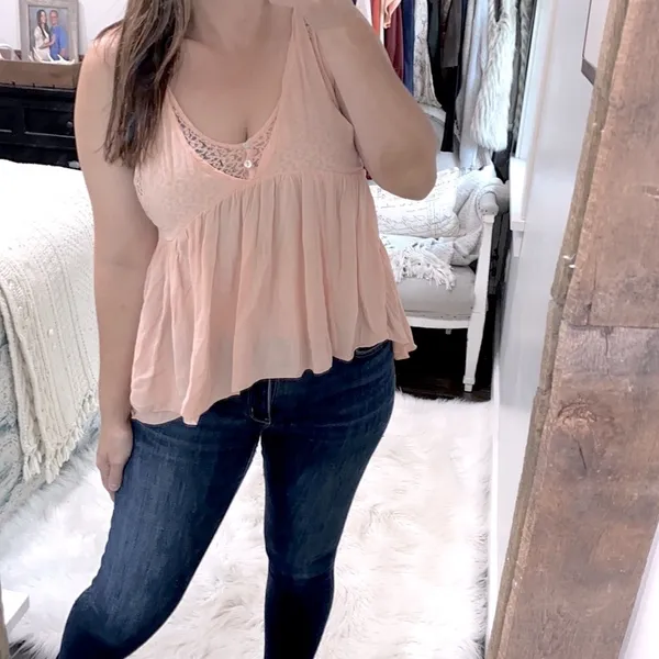 Free People xsmall boho lace top - Image 2
