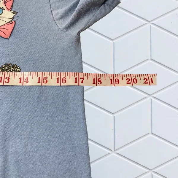 Disney Cats Graphic Tee S Blue – Kawaii Aesthetic - Image 7