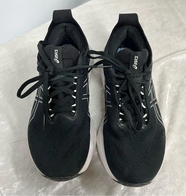 ASICS gel Nimbus 25 women’s 6 1/2 black running shoes - Image 4