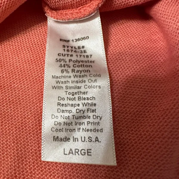 Project Social T Women's V-Neck Wearever Coral Tee - NWOT - Size L - Image 7