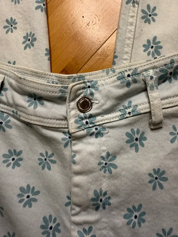Floral Denim Jeans - Image 3