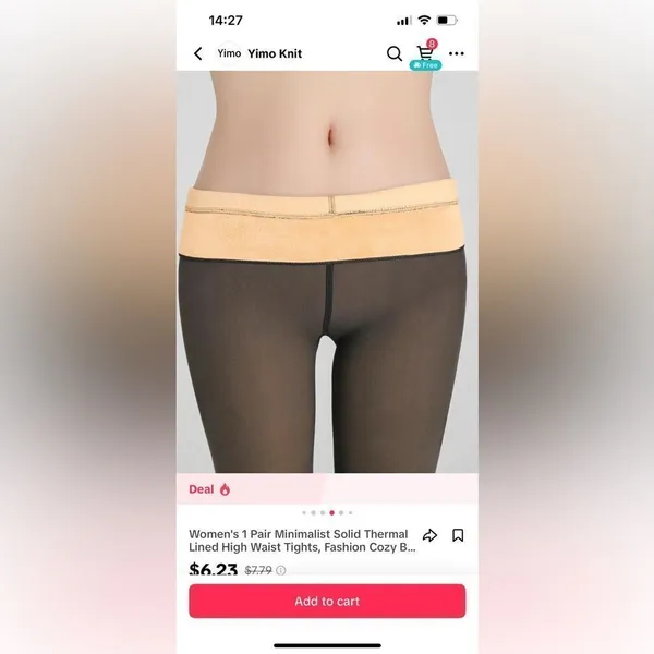 NWT Fleece‎ Tights - Image 3