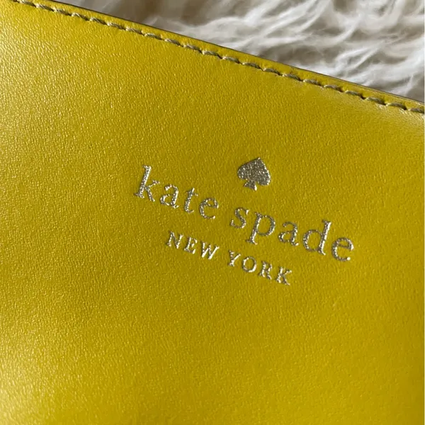 Kate Spade Emilia Large Tote Yellow chartreuse carryall travel tote leather - Image 10