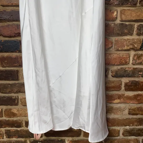 NWT Lulus Effortlessly Sensational White Satin Backless Maxi Dress Size Large - Image 6