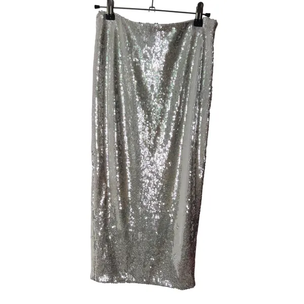 ROTATE Birger Christensen White‎ Sequin Halter Top & Pencil Midi Skirt Set NWT - Image 9