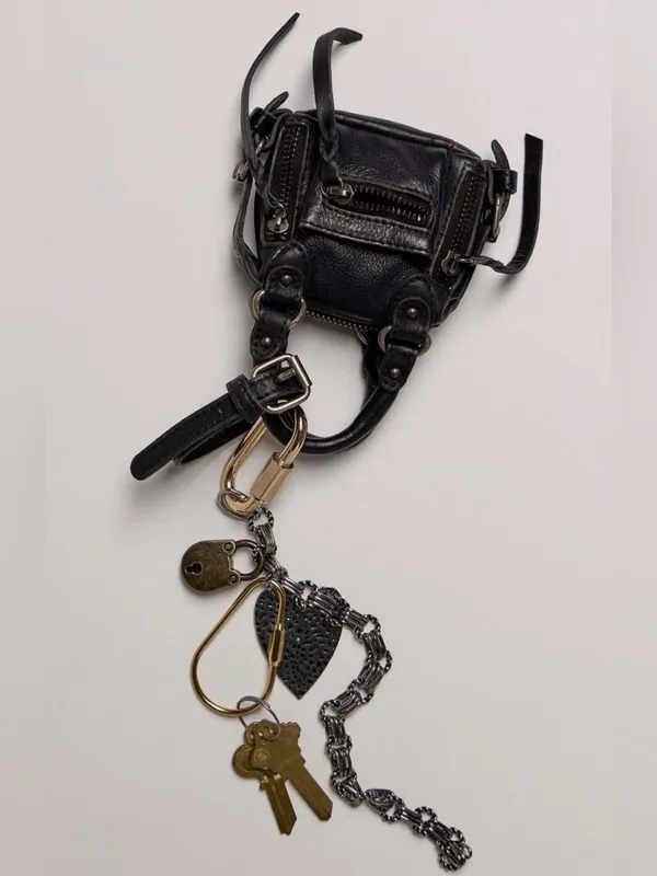 Free People We The Free Micro Emerson Bag Charm Coal black NWT sold out - Image 3