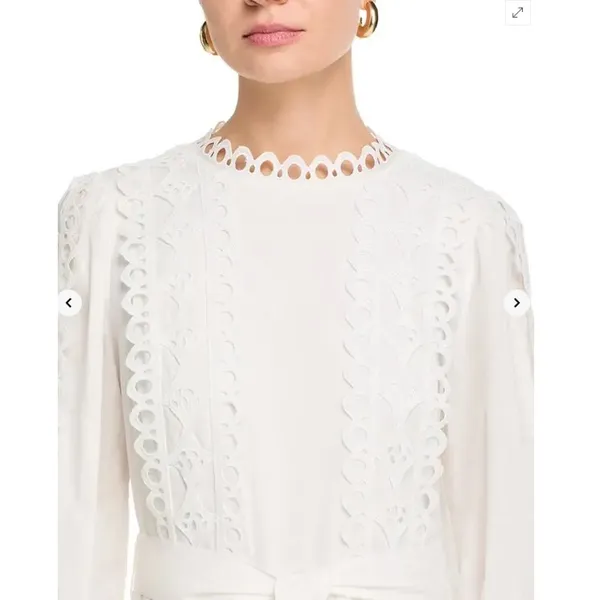 NWT NEW Layered With Love Lindsey Maxi Dress White Lace Small MSRP $178 - Image 3