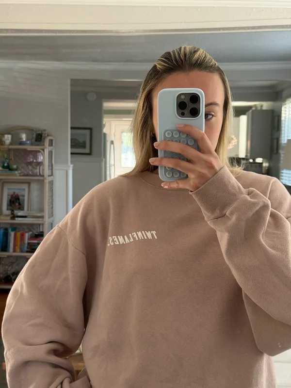 Twin Flames Crewneck Pink Size XL - Image 2