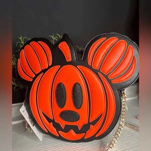Skinnydip London Mickey Mouse Pumpkin Halloween Crossbody Bag NWT - Image 3