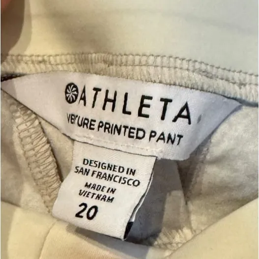 Athleta‎ Women Pants Venture Print Tapered Drawstring High-Rise Jogger 20 NWT - Image 6