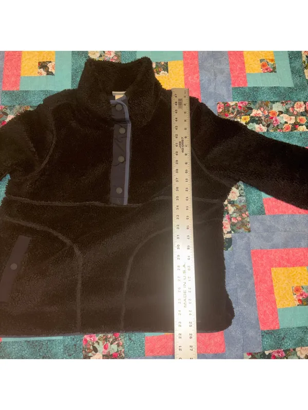 L.L.Bean Sherpa Fleece Sweater Woman’s XL Reg Black Pullover Jacket Outdoor - Image 8
