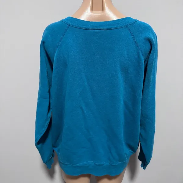 Embroidered Carousel Merry Go Round Horse Hanes Her way Sweatshirt XL Blue - Image 3