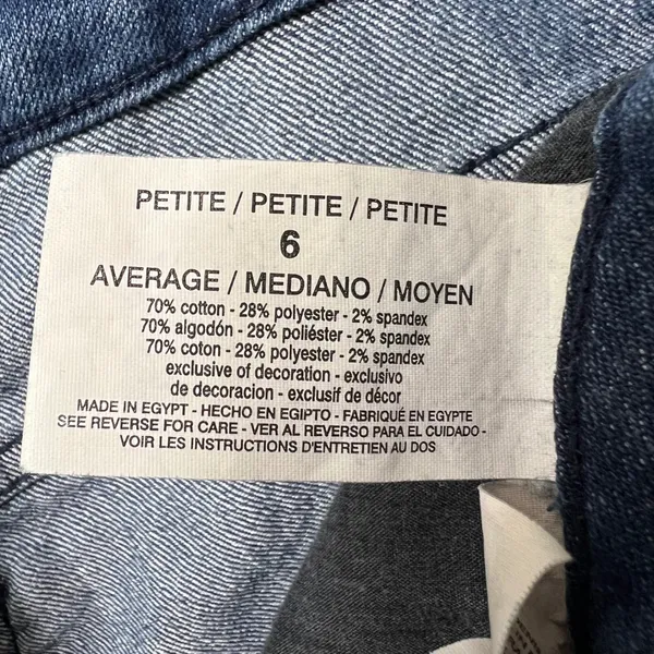 Gloria Vanderbilt Jeans Petite Dark Wash Denim Classic Fit‎ Size 6P - Image 8