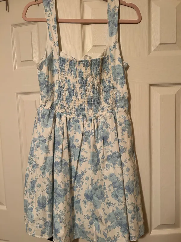 Altar'd State Dress Floral Mini Blue - Image 2