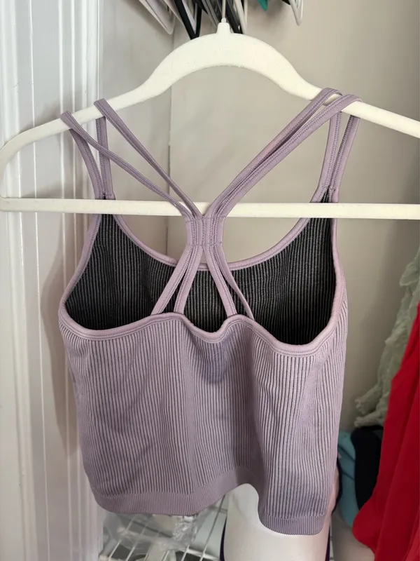 Calvin Klein Racerback Cropped Tank Top - Image 2